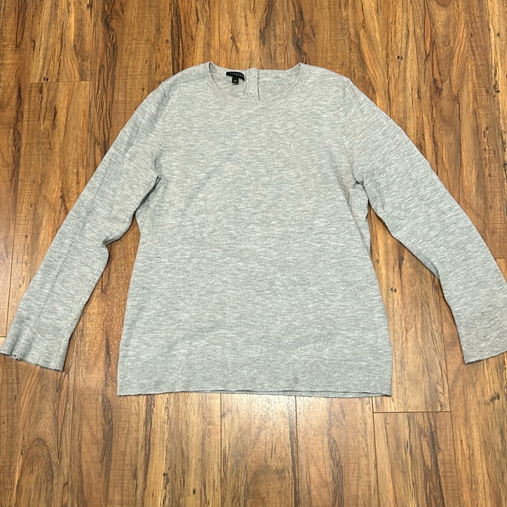 Talbots Gray Wool Sweater